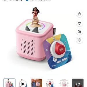 Disney Pink Portable Speaker with Moana Figure